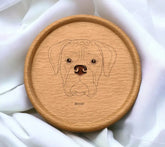Boxer Dog Face SVG - Outline Portrait SVG